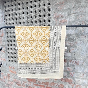 Beige Sarong For Women, Block Print Shawl, Swimwear Beach Coverup, Summer Sarong, Cotton Pareo, Vacation Wear, Travel Pareo, Honeymoon Gift
