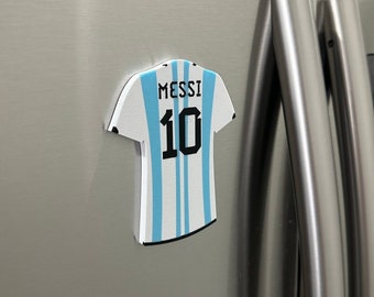 Lionel Messi #10 Jersey Magnet | Home Kit | World Cup Jersey | Fridge Magnet | 3D Printed Magnet Accessory