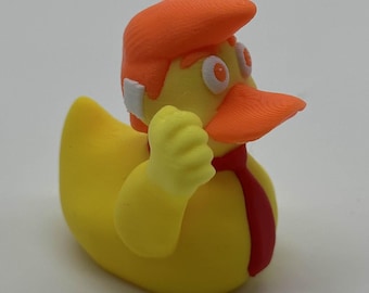 Donald Trump, el pato, levanta el puño, Trump, el pato MAGA, vendaje, herida, pato Trump, pato MAGA, 45/47, presidente Trump