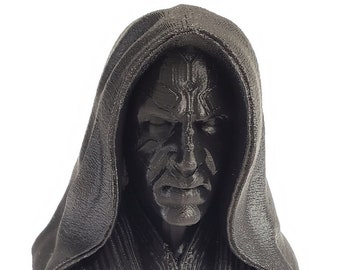 3D Printed Darth Maul Bust 6.5" Star Wars Statue