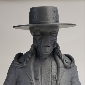 3D Printed 11&quot; Cad Bane Bust The Book of Boba Fett Assembled Model
