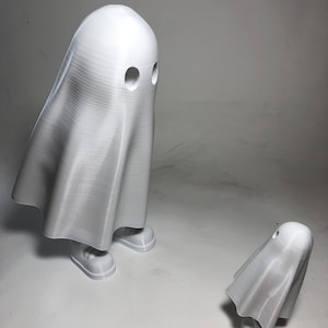 Standing Ghost Cute Halloween Decoration Standing with Feet Ghost Decor 3D Printed TWO SIZES