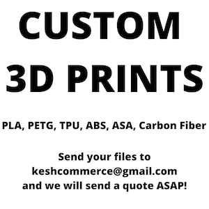 Streamlined Custom 3D Print Services, Rapid Prototyping, Mass Production, Cosplay, Props, Gifts - Send us the file, and we can print it!