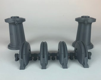 The Ultimate Hoth Terrain Bundle | 2 Hoth Turrets and 1 Hoth Shield Generator | 3D Printed Hoth Legion Terrain
