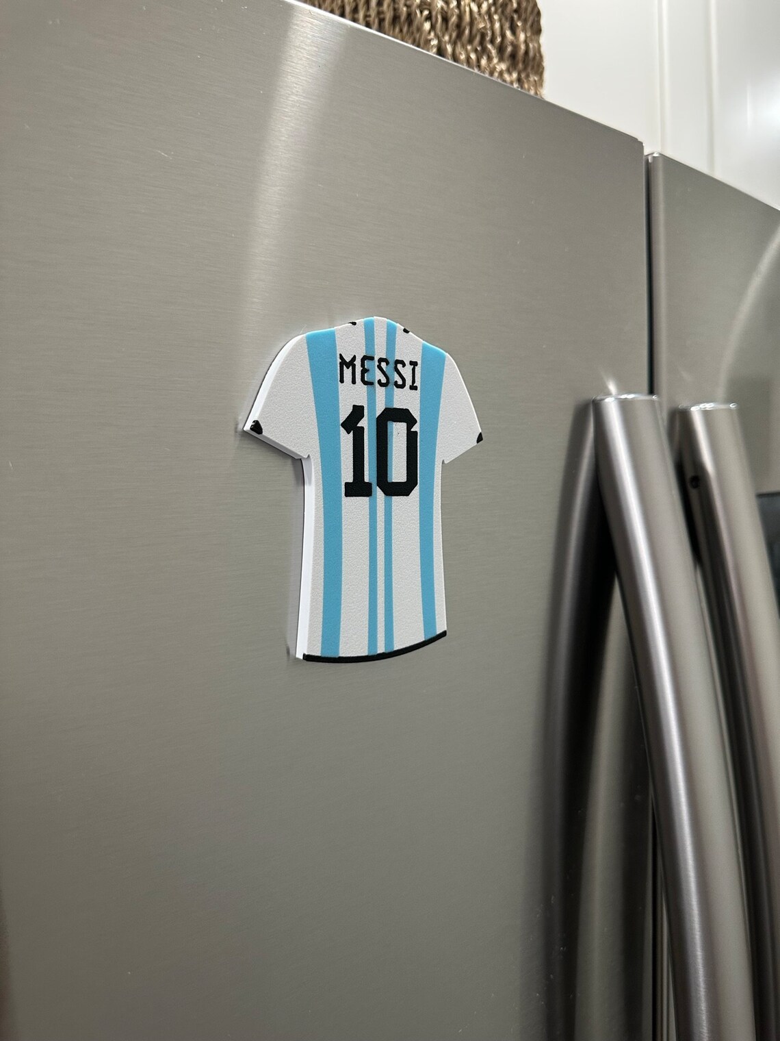 Messi Magnets Lionel Messi #10 Jersey Magnet | Home Kit | World Cup Jersey | Fridge ...