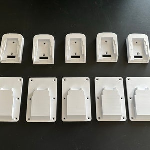 DeWalt 20V Battery and Tool Hangers Mounts 10 Pack / Power Tool Mounts / DeWalt Battery Mounts / (5 of each)
