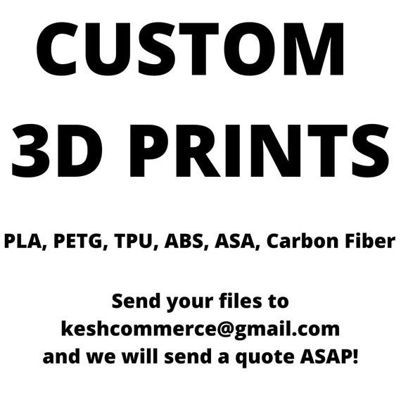 Streamlined Custom 3D Print Services, Rapid Prototyping, Mass Production, Cosplay, Props, Gifts - Send us the file, and we can print it!