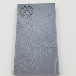 3D Printed 5" Mandalorian Beskar Ingot Prop Silver PLA Plastic