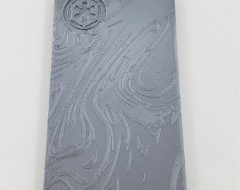 3D Printed 5" Mandalorian Beskar Ingot Prop Silver PLA Plastic