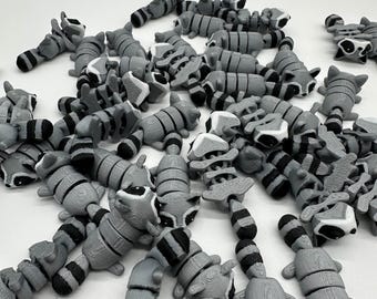 Juguete para mascotas Fidget Flexi con forma de mapache