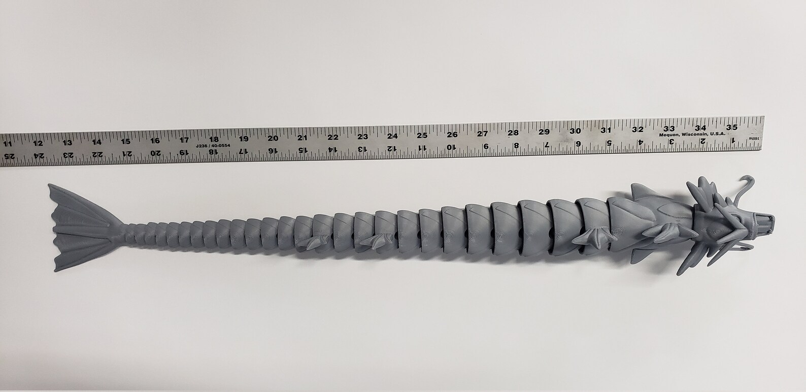 3D Printed Articulated Gyarados Pokemon Flexi Toy 24 Inches Etsy