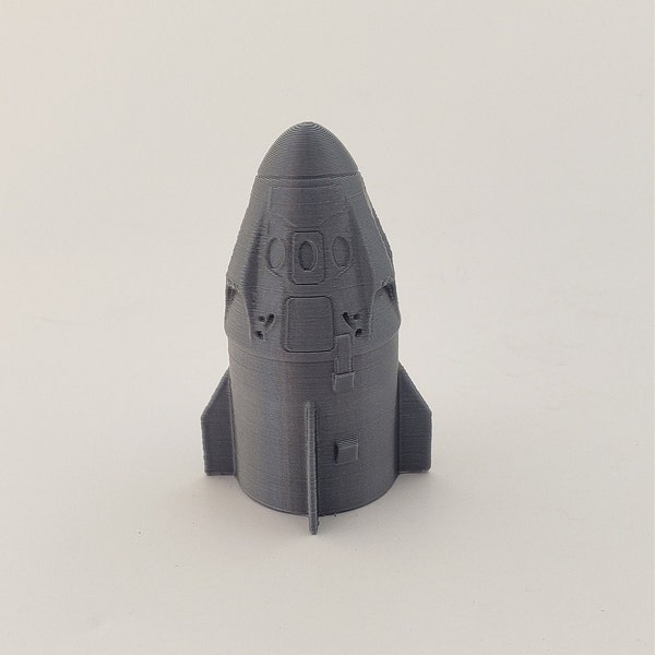 3D Printed 1/144 SpaceX Dragon Crew Capsule Display Prop 2.2"