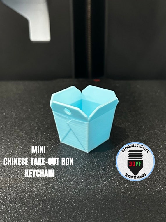 Keychain Mini Chinese Takeout Box / Mini Brands / Storage / Organizer /  Desk Storage / Office / Office Gift 