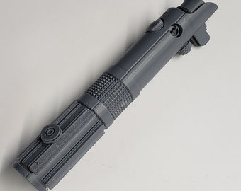 Anakin Skywalker Hilt Sable de luz Star Wars Impreso en 3D 12 pulgadas / 30 cm de plástico PLA plateado