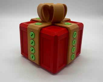 Caja de regalo con tornillos molestos para guardar dinero en efectivo. Regalo de Navidad. Caja de regalo MUY molesta con 20 tornillos. Ideal para Navidad y cumpleaños.