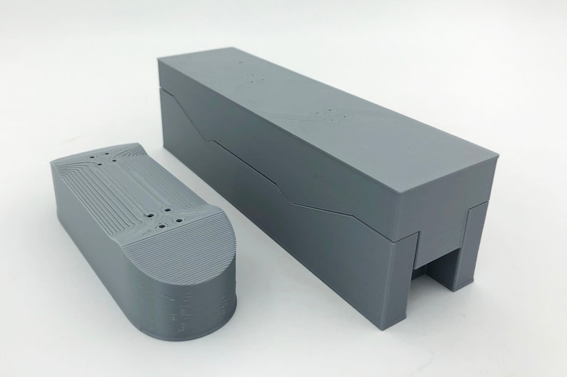 3D Printed DIY Fingerboard Mold 40mm Wide Silver PLA Plastic Etsy UK