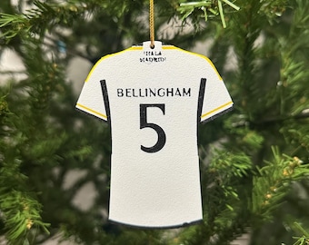 Jude Bellingham #5 Christmas Ornament Real Madrid Inspired Decoration | Soccer Ornament for Christmas Tree | Bellingham Christmas Ornmanet