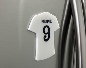 Magnes na lodówkę Mbappe Jersey Magnet Real Madryt 2024-2025 Real Madryt FC Sezon Magnes na lodówkę Kolekcjonerska część