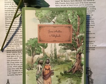 Jane Austen notebook with charming cover