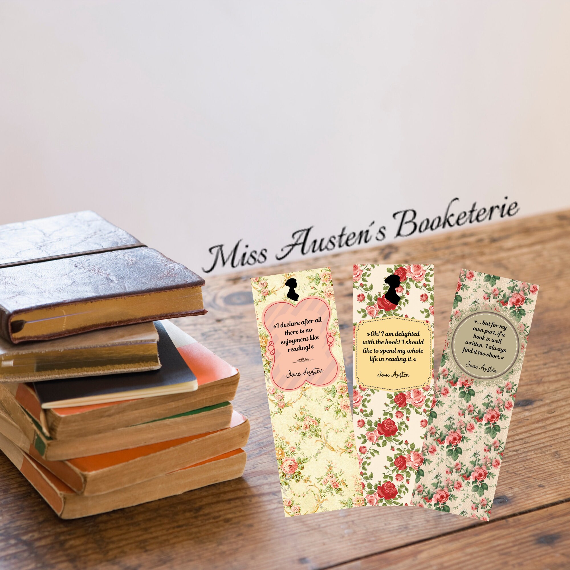 5 bookmarks printable download high quality Etsy