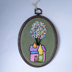 House with  balloons