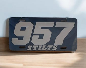 Custom race number License  Plate | Heavy Grad Aluminum Laser Engraved  | Dirt track racing | racecare | Dirtb ike | Dirtbiking christmas