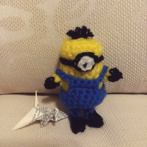 Crochet Minion | Small | Minion Toy | Despicable Me | Stuffed Amigurumi