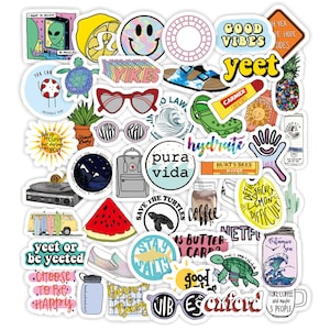 aesthetic hydro flask stickers