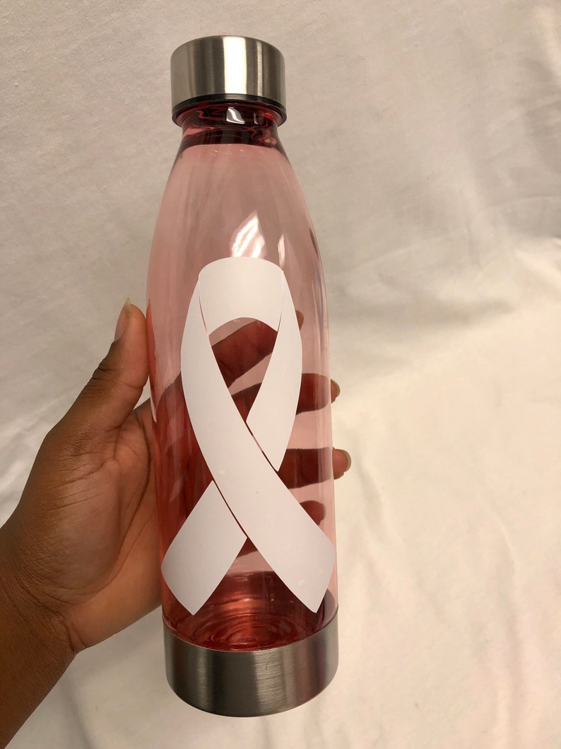 Breast Cancer Awareness Water Bottle / Breast Cancer Water Etsy