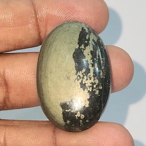 Amezing A-One Quality 100% Natural Apache gold Oval Shape Cabochon Loose Gemstone For  Making Jewellery 71.15 Ct. 35X24X6 mm STI 392