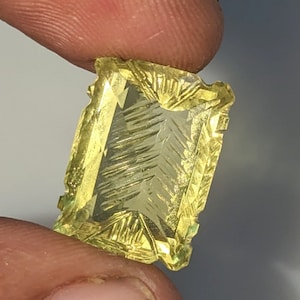 Natürlicher Zitronen-Topas-Edelstein: AAA-Kissenschnitzerei, 36.65 Ct