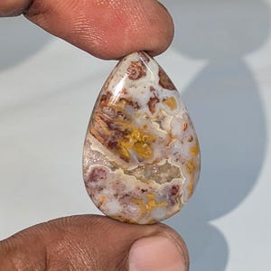 AAA Quality 100% natural Ocean Jasper Pear Shape Cabochon For Jewellery making 25.20 Ct 30x20x6 mm STI 128