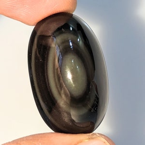 A-One Qualität 100% natürlicher Regenbogen Obsidian Oval Form Cabochon Lose Edelstein für die Herstellung von Schmuck 47 Ct. 31X19X12 mm SGT 234