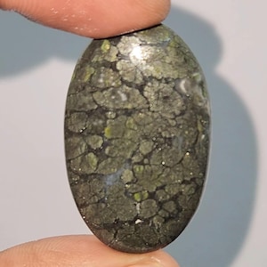Amazing Top Grade Quality 100% Natural Hypersthene Oval Shape Cabochon Loose Gemstone For Making Jewelry [47.30 Ct. 39X24X5 mm] STI 696