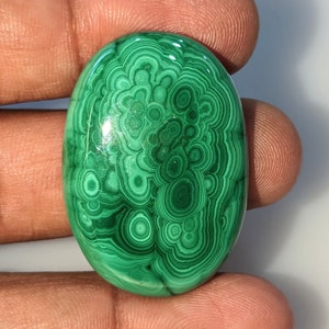 AAA Quality 100% natural Malachite Oval cabochon 61.40 Ct 35X25X5 mm SGT 416
