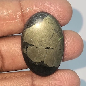 Amezing A-One Quality 100% Natural Apache gold Oval Shape Cabochon Loose Gemstone For  Making Jewellery 48.75 Ct. 32X22X5 mm STI 394