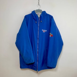 Reebok Vintage Jacket Hooded Blue Size L
