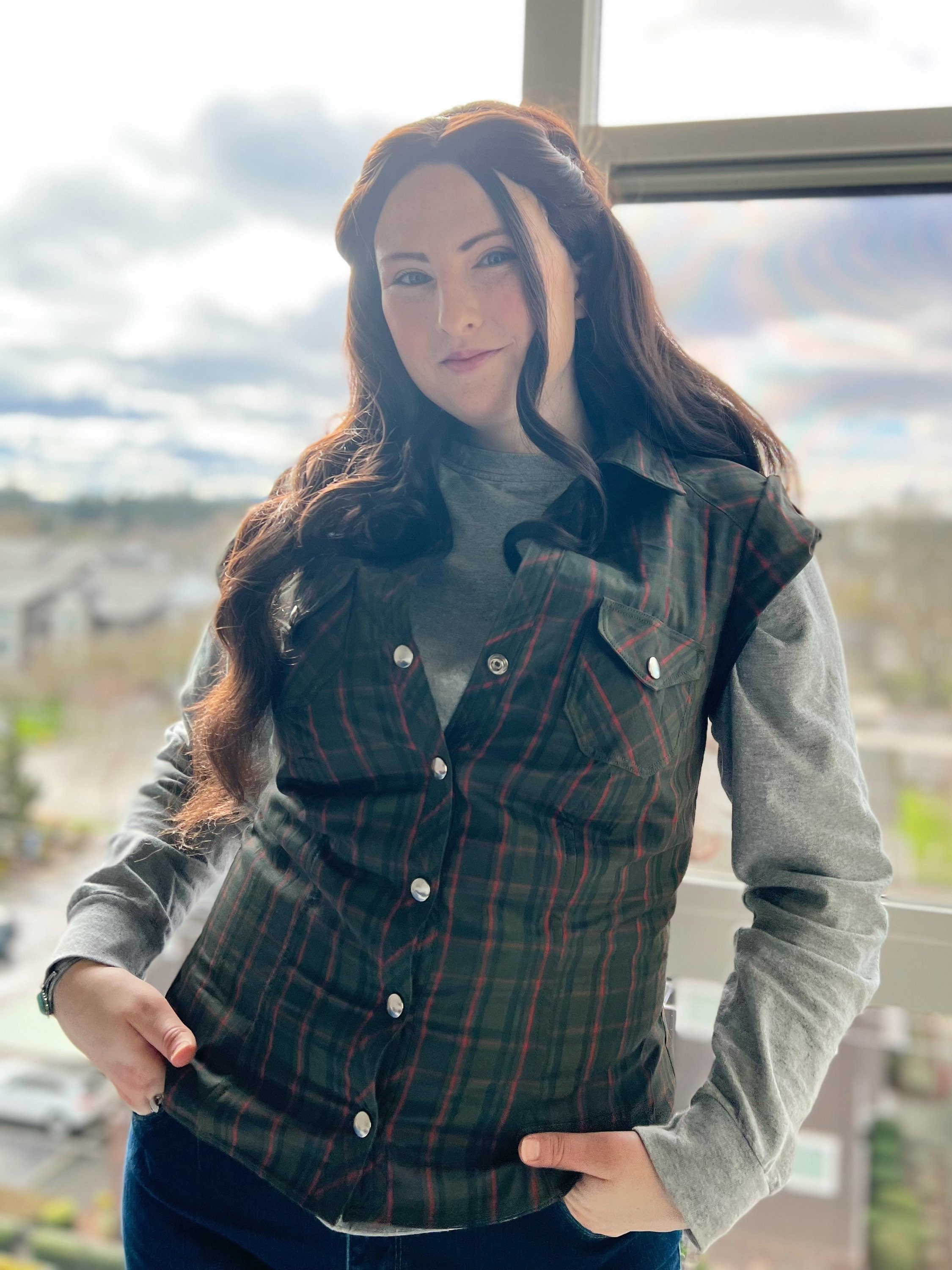 Green Plaid Shirt Inspired by Bella 