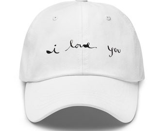 calligraphy embroidered baseball hat!