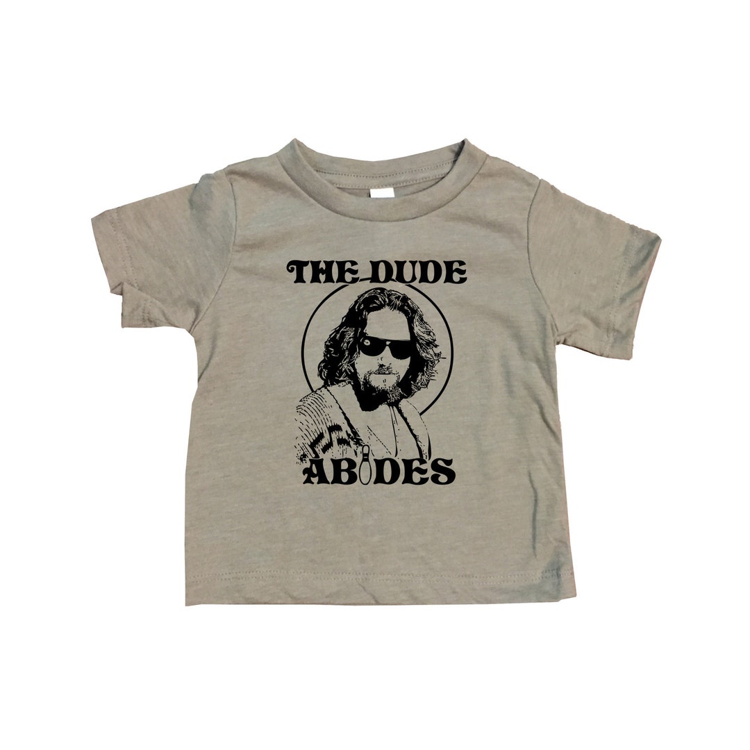 Big Lebowski the Dude Abides Baby / Toddler Tshirt, Infant Kids Tshirt