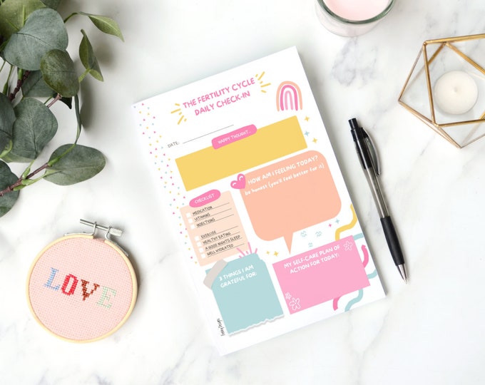 IVF Daily Journal, Fertility Diary, IVF Planner, IVF Gift