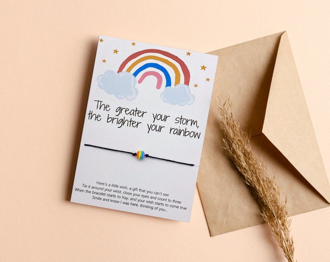 IVF Gift | Thinking of you | Tough time | Rainbow Baby | Wish Bracelet