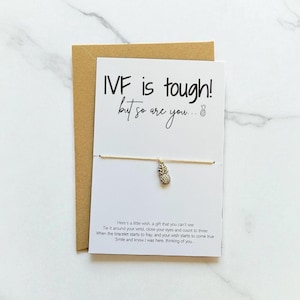 IVF Wish Bracelet, IVF is tough but so are you, IVF Gift