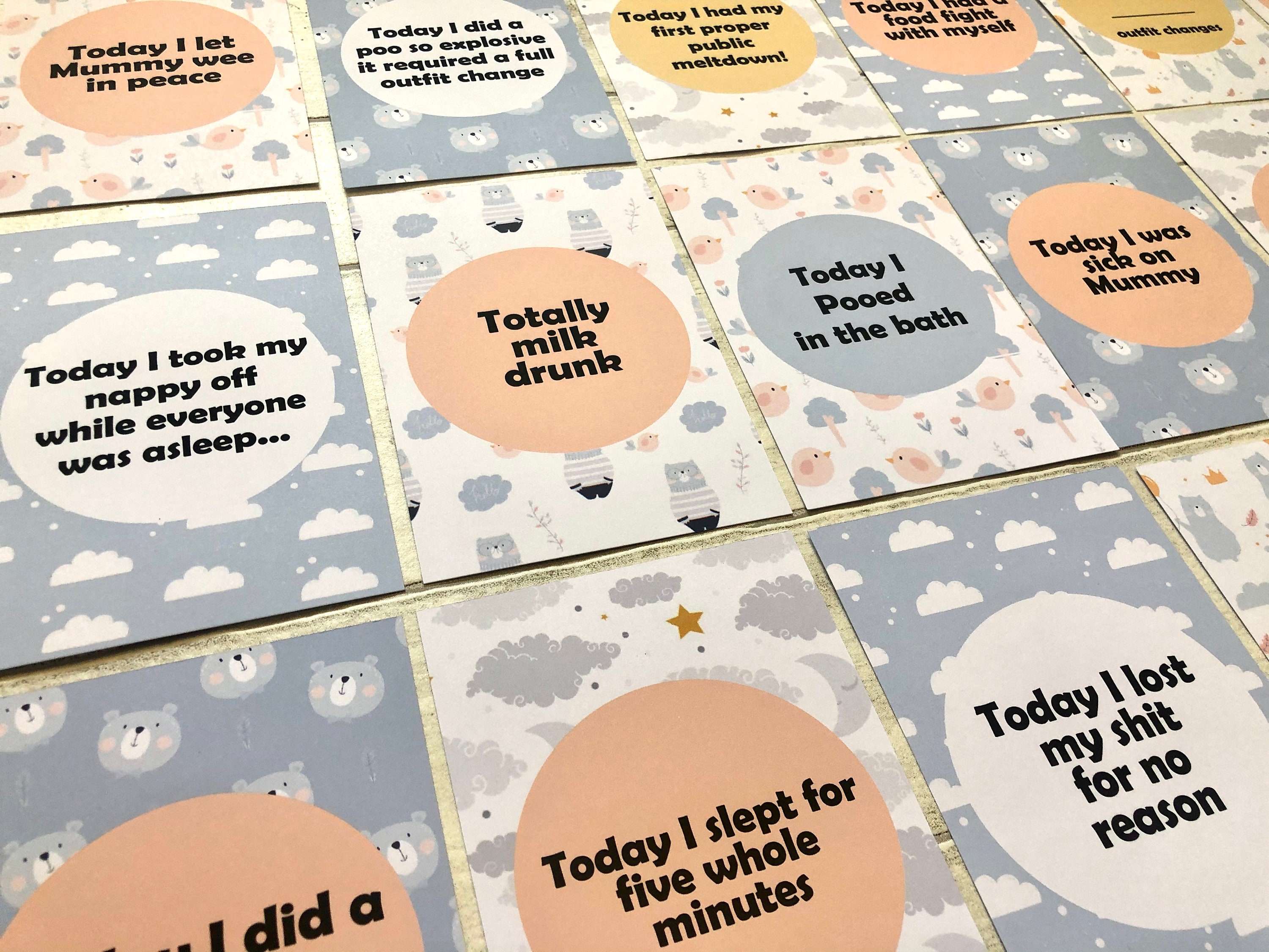 Funny baby store milestones