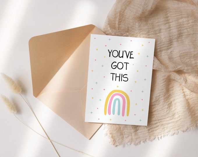 You've got this | Friendship Card  | Thinking of you | Cancer Card | Infertility