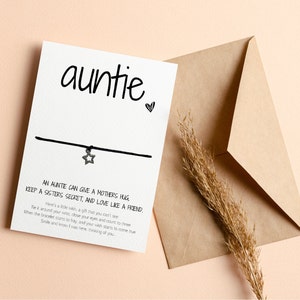 Auntie Wish Bracelet | Auntie Gift | Auntie Present