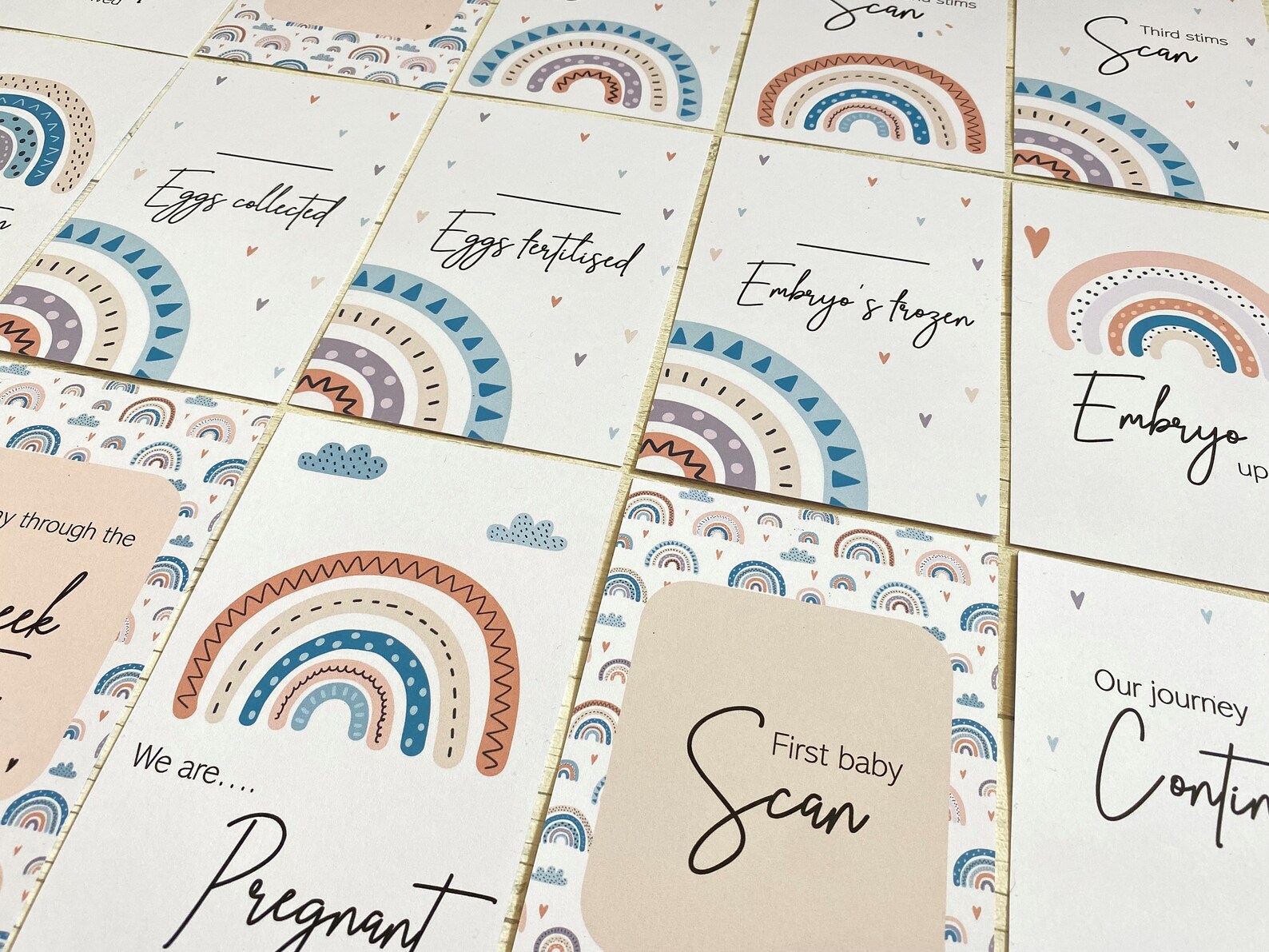 Printable IVF Milestone Cards Digital Download for Fertility Journey - Etsy