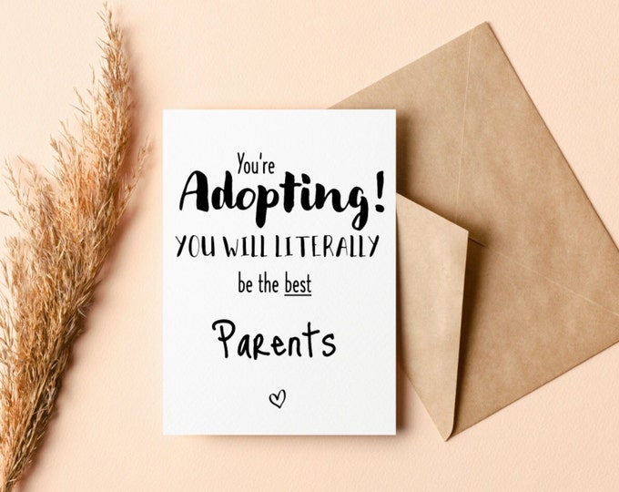 You're Adopting |Adoption card | Forever family card Greeting card