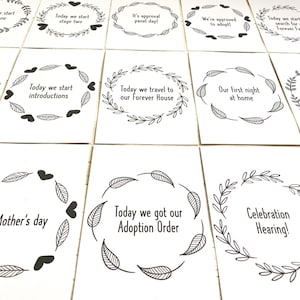 Adoption Milestone cards | Adoption Gift | Adoption Journey | Ocean | Solo Adoption