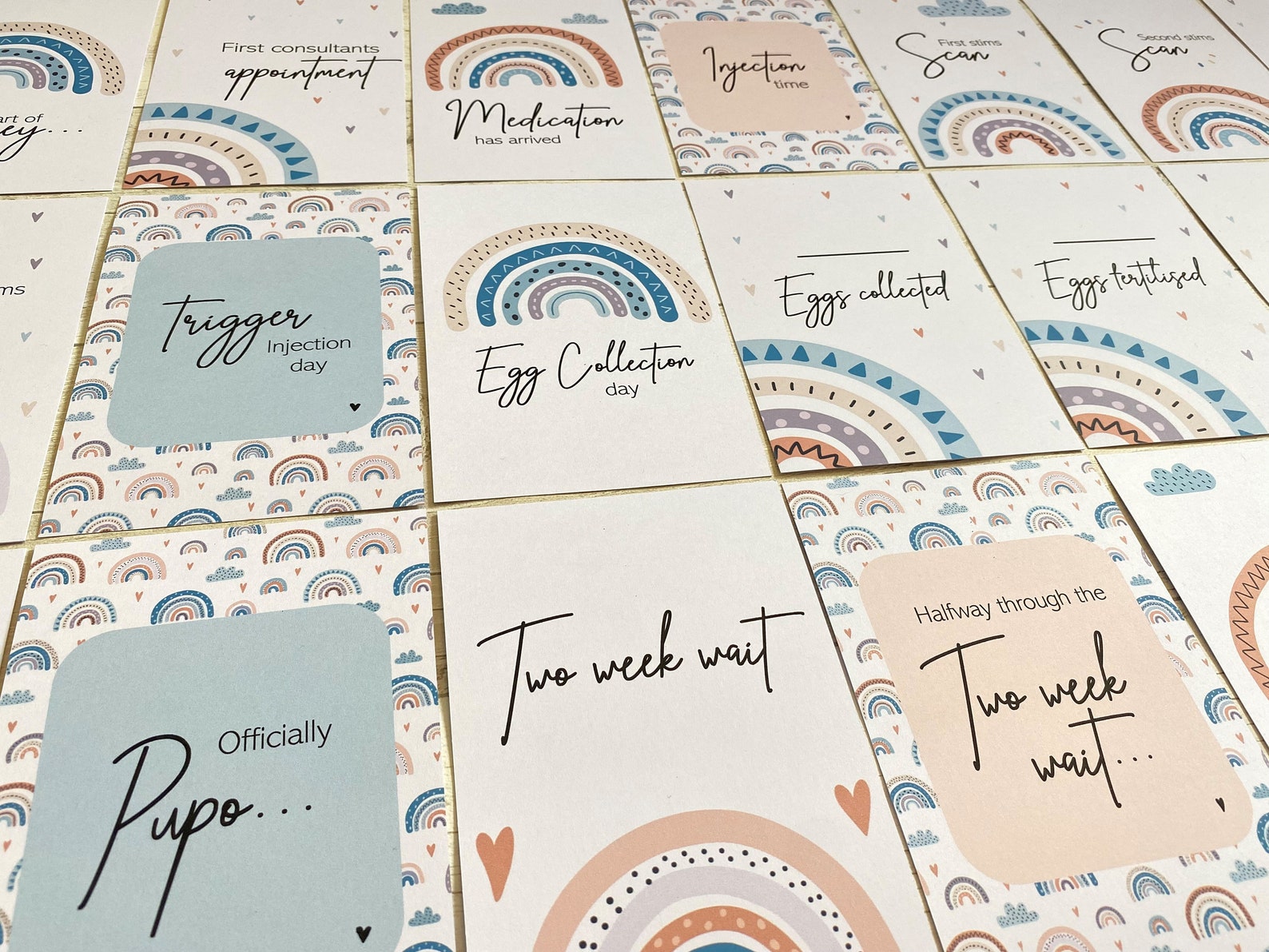 Printable IVF Milestone Cards Digital Download for Fertility Journey - Etsy